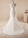 Sweep Train Chiffon Simple A-line Strapless Wedding Dress with Beads and Pleats