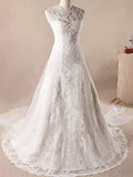 Tiered Tulle Mermaid Wedding Dress with Lace