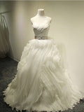 Charming Real Picture Sexy Beading Sash Organza Bandage Dress Ball Gown