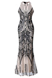 Sequin Open Back Mermaid Long Cheap Prom Dresses Formal Dress Gowns