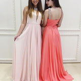 Empire Waist New Arrival Pink Sexy Evening Gowns Prom Dresses