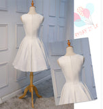 A Line Princess Appliques Sleeveless Homecoming Dresses Graduation Prom Dress