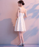New Arrival A Line Princess Straps Bow Sequin Cheap Short Homecoming Dresses Prom Dress