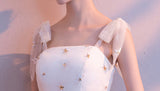 New Arrival A Line Princess Straps Bow Sequin Cheap Short Homecoming Dresses Prom Dress