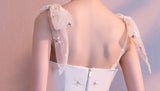 New Arrival A Line Princess Straps Bow Sequin Cheap Short Homecoming Dresses Prom Dress