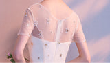 Short Sleeves Homecoming Dresses, A Line Sequin Short Homecoming Dresses Prom Dress