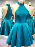 Elegant Halter Mini Length Prom Dress Homecoming Dresses For Party