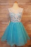 Charming White Lace Mini Length Cheap Prom Homecoming Dresses For Party Graduation Dress