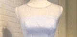 A Line Silver Lace Short Homecoming Dresses Prom Gowns