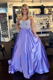 Charming Beaded Strapless Long Prom Dresses Evening Graduation Dress For Party