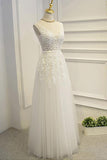 Open Back A Line Floor Length High Quality Lace Appliques Bridal Wedding Dresses Prom Dress