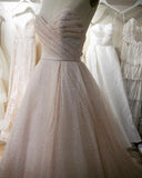 Shiny Sequin Strapless Prom Dresses Formal Evening Dress Gowns