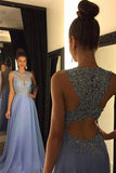 Backless Hot Sales Lavender Lace Sleeveless Long Party Gowns Prom Dresses