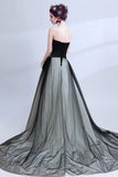 New Arrival Black Tulle Lace Appliques Long Formal Prom Dresses Evening Grad Dress