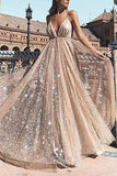 Open Back Empire Waist Sequin Spaghetti Straps Prom Dresses Formal Long Evening Dress