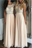 Chiffon Hot Sales Back V Long Evening Gowns Graduation Dress Prom Dresses