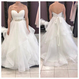 Tiered High Quaity New Elegant Sweetheart Wedding Dresses Bridal Gowns
