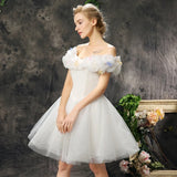Charming Princess Ball Gown Light Blue Cute 16 Sweet Dress Short Prom Homecoming Dresses LD3045