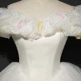Charming Princess Ball Gown Light Blue Cute 16 Sweet Dress Short Prom Homecoming Dresses LD3045