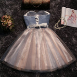 Fashion Empire Waist Short Homecoming Dresses Party Gowns Prom Dress With Crystal Belt