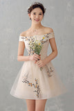 Appliques Flowers New Arrival Charming Prom Homecoming Dresses Party Gowns