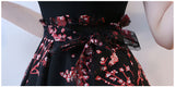 V Neck Black New Arrival Short Sleeves Prom Homecoming Dress Party Dresses