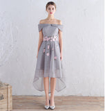 Front Short Long Back New Arrival Appliques Prom Homecoming Dresses Party Dress
