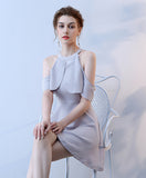 Chiffon New Halter Lavender Short Prom Homecoming Dress Cocktail Dresses