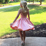 Beaded Open Back Off the Shoulder Short Prom Dresses Homecoming Dress