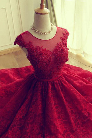 Lace Short Hot Sales Burgundy Homecoming Dresses Prom Dress Party Gowns