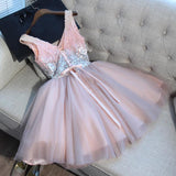 Hot Sales V Neck Homecoming Dress Sequin Short Prom Dresses Cute Dress Party Gowns