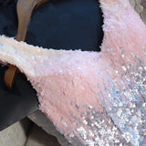 Hot Sales V Neck Homecoming Dress Sequin Short Prom Dresses Cute Dress Party Gowns