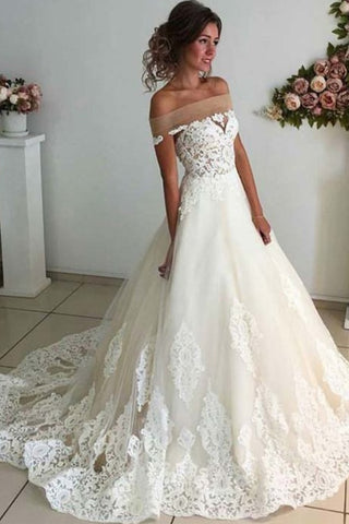 New Arrival Lace Appliques Princess High Quality Wedding Dresses Bridal Dress Wedding Gowns