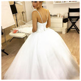Princess Spaghetti Straples Lace Ball Gown Wedding Dresses Bridal Dress Wedding Gowns