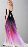 Hot Sales Colorized Gradient Chiffon U Neck Bridesmaid Dresses Prom Dress Party Gowns