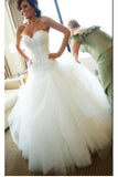 Sweetheart Appliques Lace Wedding Dresses Bridal Dress Wedding Gowns Lace Back Up
