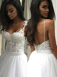 Backless Straps Lace Tulle Wedding Dress Bridal Dresses Wedding Gown
