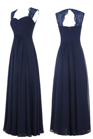 Off the Shoulder Navy Blue Long Bridesmaid Dress Prom Dresses