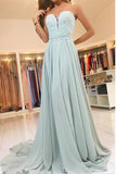 Hot Sales A Line Lace Chiffon Long Prom Dresses Evening Gowns Party Dress