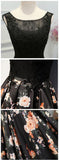 New Arrival Black Lace A Line Fashion Prom Dress Evening Gowns Party Dress