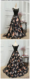 New Arrival Black Lace A Line Fashion Prom Dress Evening Gowns Party Dress