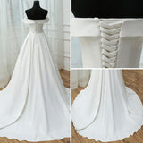 Real Picture Ivory Off the Shoulder A Line Elegant Wedding Dresses Bridal Dress Weding Gowns