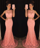 Elegant Sleeveless V-Neck crystal Long chiffon Online Prom Dresses