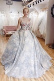 A Line Princess Sweetheart Formal Evening Dresses Long Prom Dress