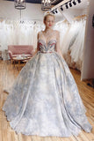 A Line Princess Sweetheart Formal Evening Dresses Long Prom Dress