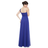 Long Bridesmaid Dress With Beaded Detail Royal Blue Prom Dresses - Laurafashionshop