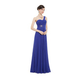 Long Bridesmaid Dress With Beaded Detail Royal Blue Prom Dresses - Laurafashionshop