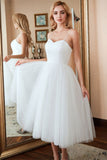 Modest A-line Sleeveless Tulle Short Prom Dresses, Homecoming Dresses