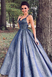 Gorgeous Ball Gown Sleevless V-neck Prom Dresses, Evening Dresses