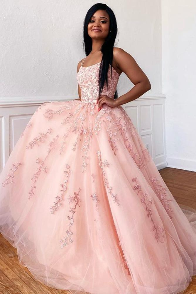 Baby pink dress best sale formal